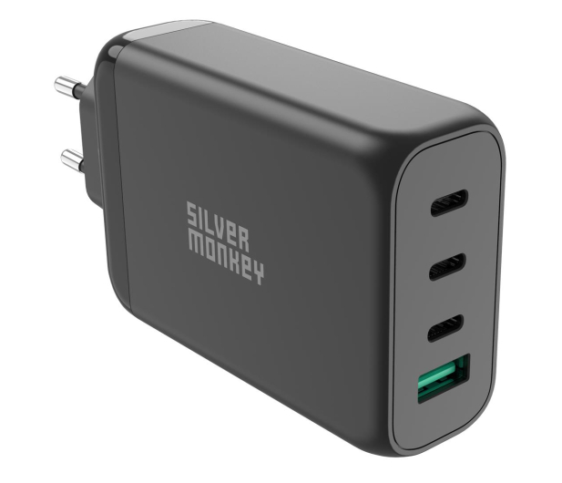 SILVER MONKEY Ładowarka do smartfonów Silver Monkey GaN 140W USB-C PD 3.1 + USB 3.0 QC B - 1224521 - zdjęcie 2